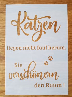 Katzen liegen nicht…