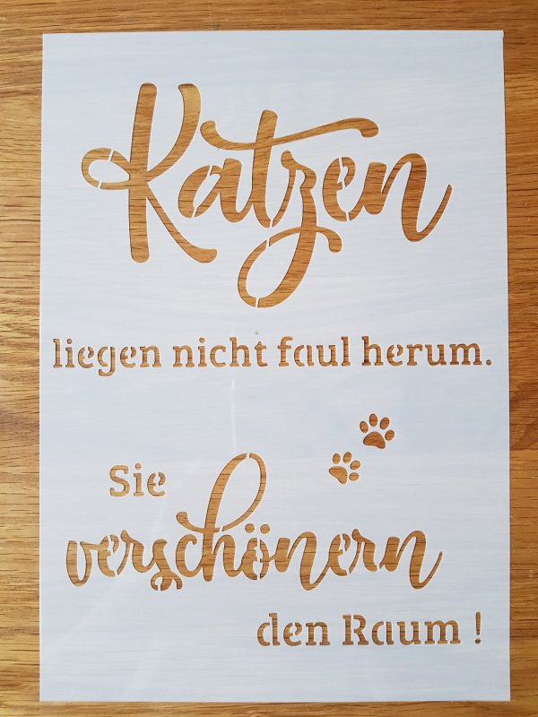 Katzen liegen nicht…