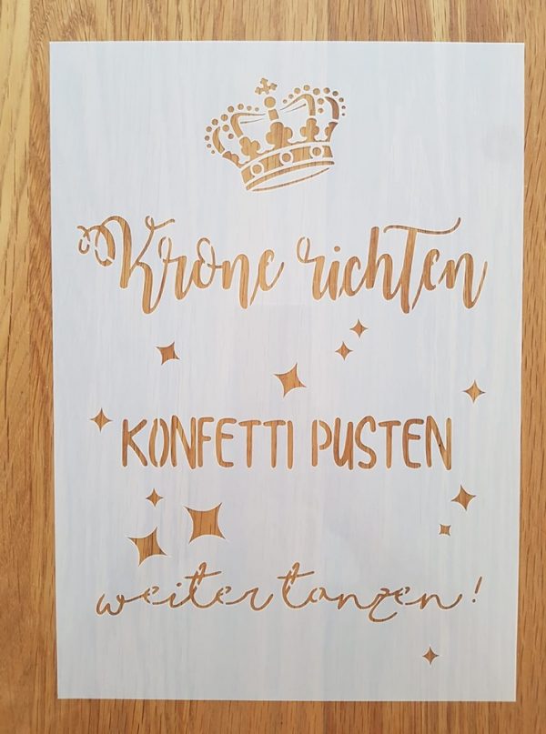 Krone richten / Konfetti pusten