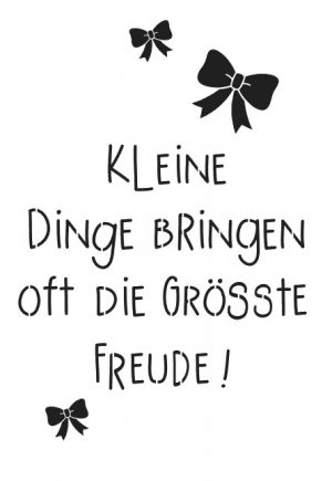 Kleine Dinge bringen oft…