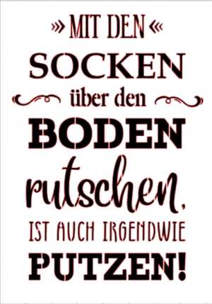 Socken, putzen Socken, putzen