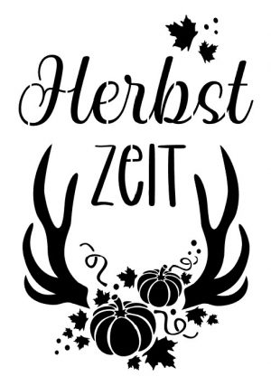 Herbst Zeit Geweih