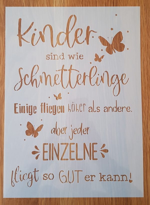 Kinder sind wie Schmetterlinge Shabby Zauber