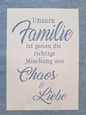 Familie wo auch das Chaos