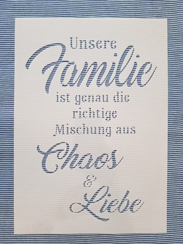 Familie wo auch das Chaos