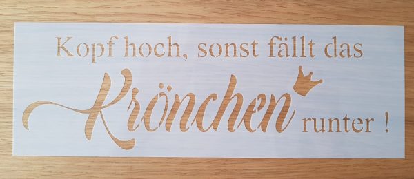 Kopf hoch / Krönchen