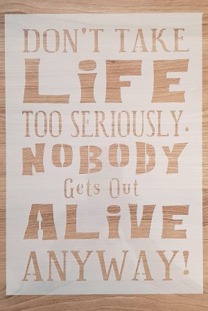 Don’t take LIFE