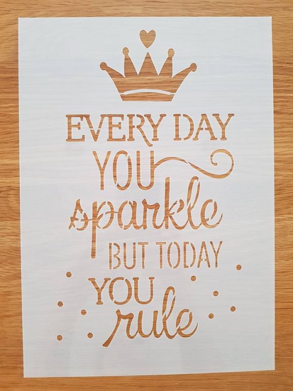 Every day you sparkle..