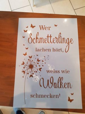 Wer Schmetterlinge..