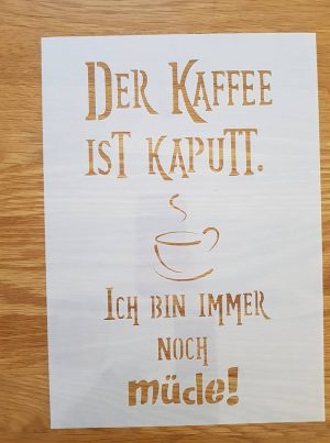 Der Kaffee ist kaputt