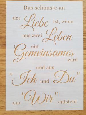 Das schönste an der Liebe ist…