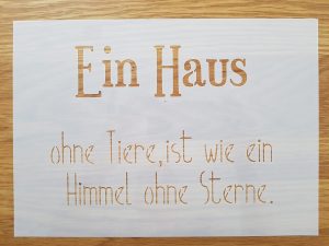 Ein Haus ohne Tiere A4