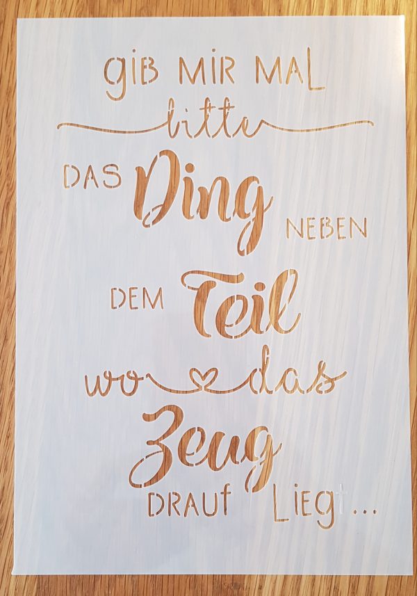„das Ding „