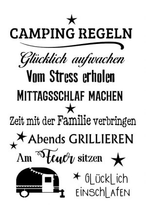 Camping Regeln