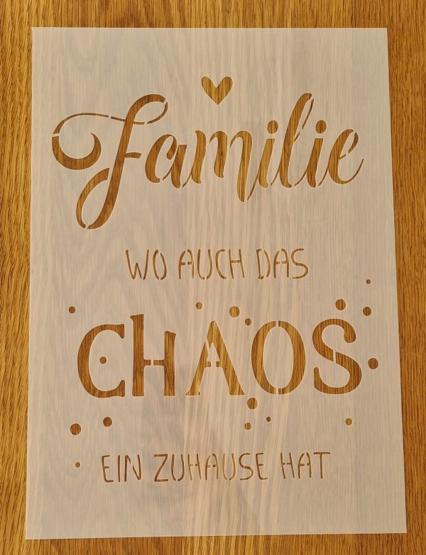 Familie wo auch das Chaos