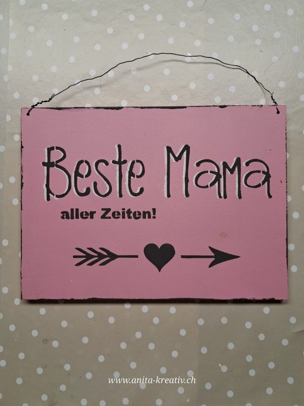 Holzschild Beste Mama