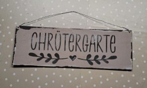 Holzschild Chrütergarte