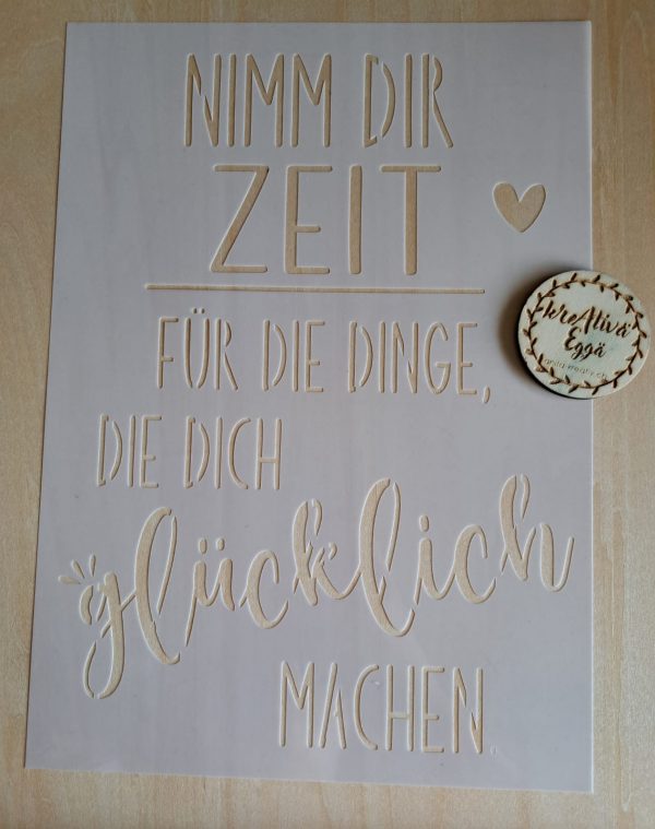 Nimm dir Zeit für die Dinge