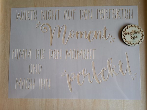 perfekten Moment