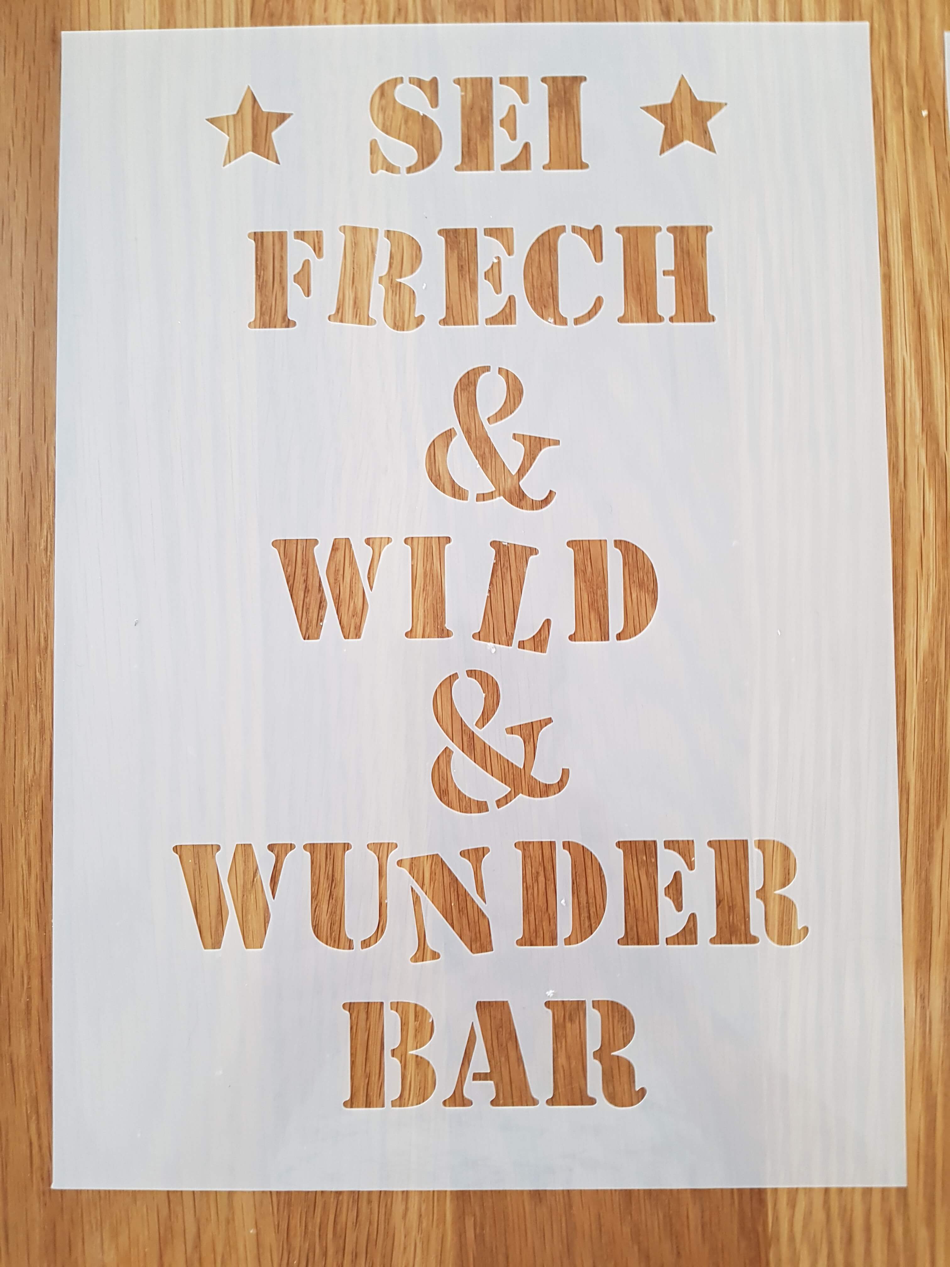 Sei Frech &amp; Wild A4 Shabby Zauber