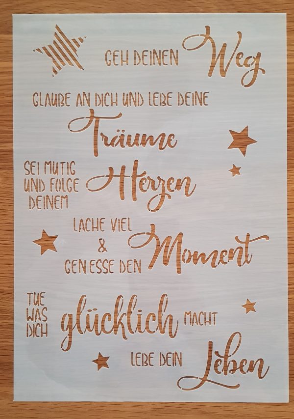 Geh deinen Weg Shabby Zauber
